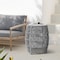 Armen Living Emory Indoor Outdoor Garden Stool End Table in Gray Rope and Gray Stone 840254335998 - alternate 5